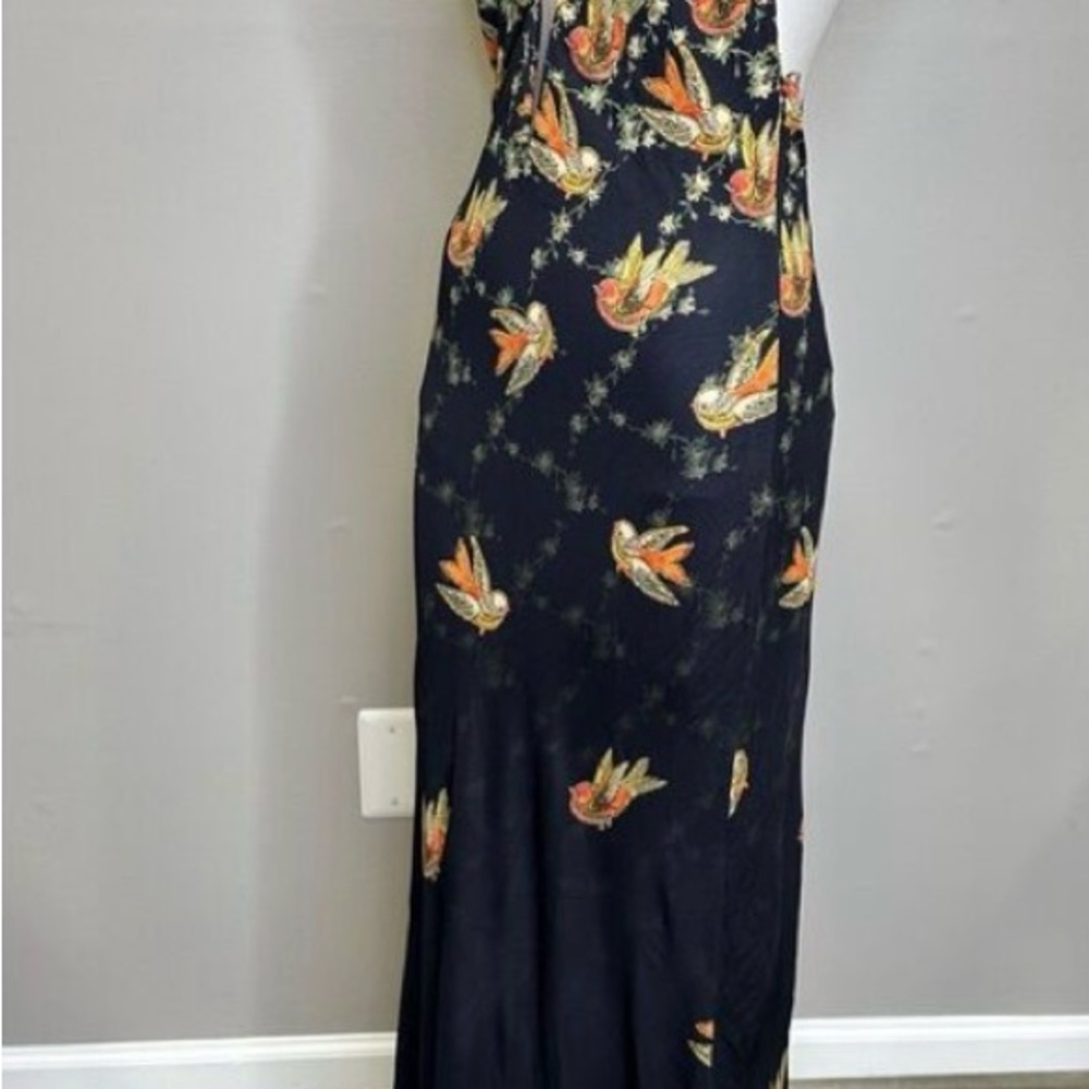 Etro Black Scarf dress with Floral Accents sz 48 New With Tags - Picture 5 of 9